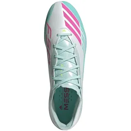 adidas F50 Messi Pro FG Naturrasen Herren Cloud White/Lucid Pink/Flash Aqua 48