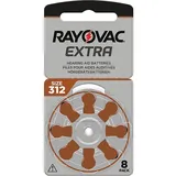 Typ 312 PR41 Rayovac Extra Advanced Hörgerätebatterien 1,45 V - Braun - 120 Stüc...