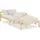Homestyle4u Holzbett 90 x 200 cm Braun
