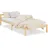 Homestyle4u Holzbett 90 x 200 cm Braun