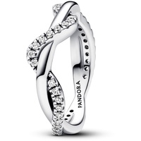 Pandora Timeless Funkelnde Verschlungene Welle Ring aus Sterling Silber
