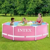 INTEX - Pink Metal Frame Pool (244x76cm) Swimmingpool 28290NP