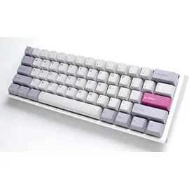 Ducky One 3 Mist Grey Mini Gaming Tastatur RGB, MX SPEED RGB Silver, USB, DE (DKON2161ST-PDEPDMIWHHC2)