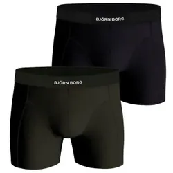 Björn Borg 2P Lyocell Boxer 2406 Schwarz/Grün Lyocell Small Herren