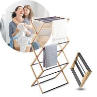 Suleno Suleno® Bambus Wäscheständer Bali, 57x113cm Klappbar & Ausziehbar,