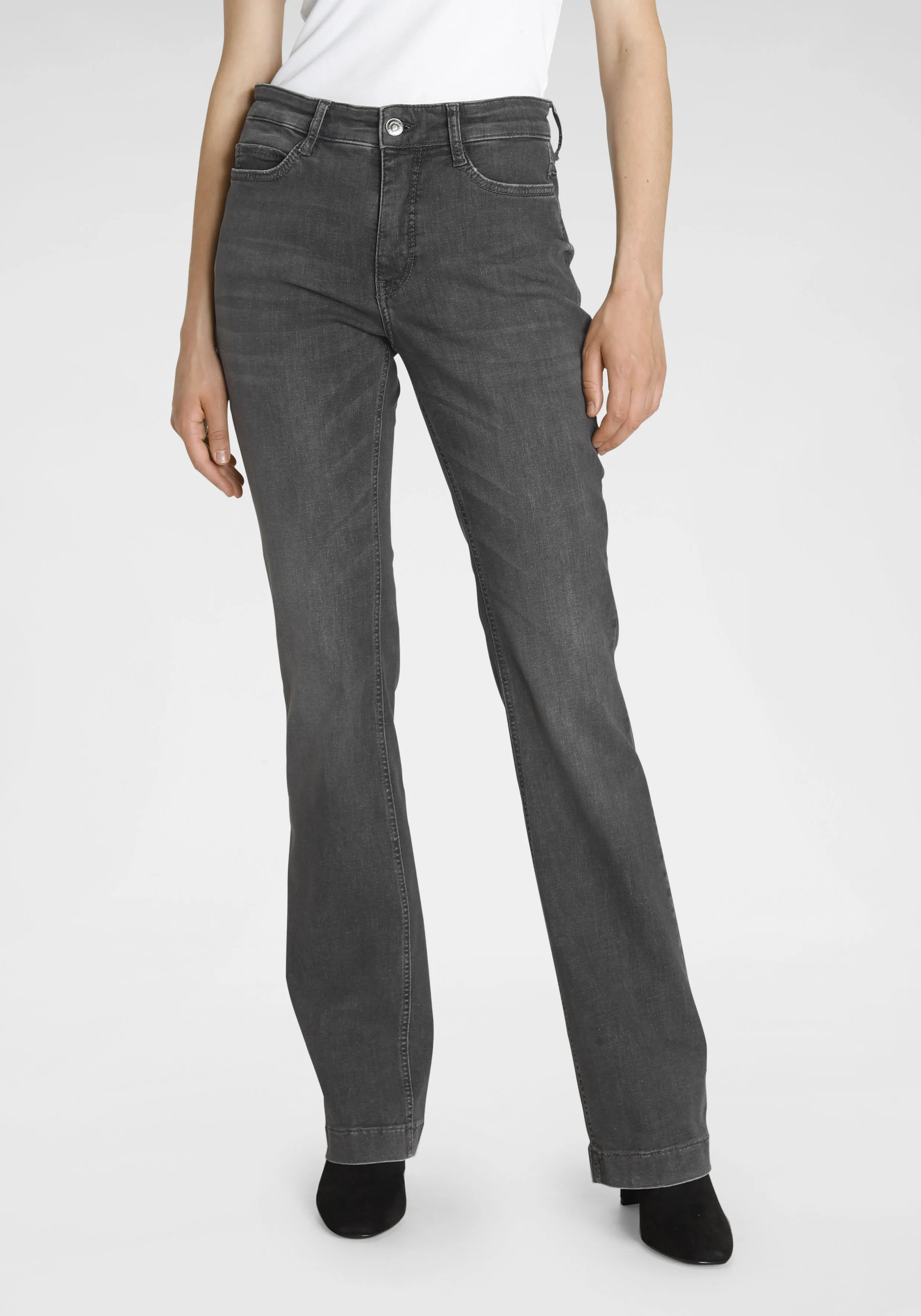 MAC Bootcut-Jeans »Boot«, Brandaktuelle Bootcut-Form MAC basic grey stone 40