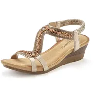 VIVANCE Sandalette Damen goldfarben Gr.36