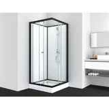 SANOTECHNIK Komplettdusche Eck Uni 2 Schwarz