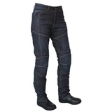 ROLEFF RACEWEAR Motorradhose Kevlar Jeans für Damen, Blau, Größe 26