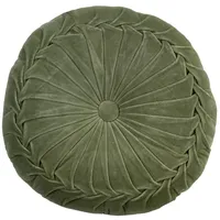  Kissen KANAN VELVET, Moosgrün - Ø 40 cm -