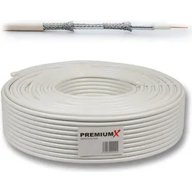 PremiumX SAT Anlage 80cm Antenne Quad LNB 10m Kabel 8x F-Stecker