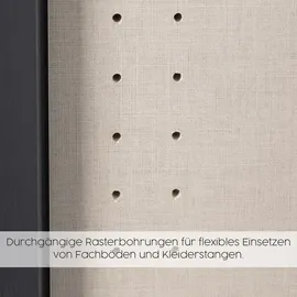 Rauch Schwebetürenschrank »Kleiderschrank Drehtürenschrank Schrank Garderobe KRONACH TOPSELLER«, mit Dreh- und Schwebetüren und vielen Einlegeböden MADE IN GERMANY weiß