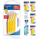 One Drop Only® - 5 x 8er Blister Interdentalbürsten 0,7 mm (L) + 1 Zahnbürste GRATIS/Interdentalbürste & Interdental Brush zur Zwischenzahnreinigung/beste Mundhygiene durch Dentalbürsten