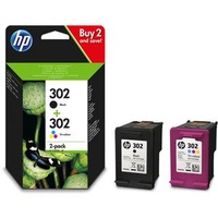 HP 302 Multipack Original Druckerpatrone schwarz color X4D37AE