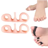 Bodyfeet Ausrichtungs-Set, Körperfüße, Ausrichtungs-Set, Körperhaltung, kleine Zehenpolster, Trenner, kleine Zehen, Silikon-Zehenschutz, Zehenabstandshalter für Hallux Valgus, Schmerzlinderung,