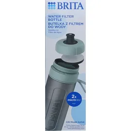 Brita Active grün 2-Scheiben-Filterflasche, Wasserfilter, Grün