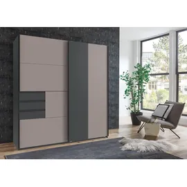 möbel-direkt.de Schwebetürenschrank Coburg 180 x 198 x 65 cm Grau