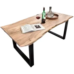 Tisch 180x100 Akazie Metall Esstisch Speisetisch Küchentisch Esszimmer Küche