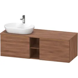 Duravit D-Neo Konsolenwaschtischunterbau wandhängend Nussbaum Matt 1400x550x459 mm - DE4950L04790000 DE4950L04790000