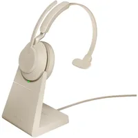 JABRA Evolve2 65 USB-C UC Mono beige mit Ladestation