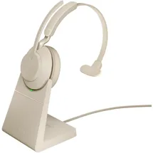 JABRA Evolve2 65 USB-C UC Mono beige mit Ladestation