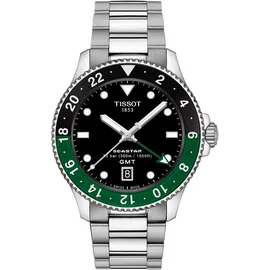 TISSOT T120.852.11.051.00 Unisex Taucheruhr Seastar 1000 GMT Schwarz/Grün