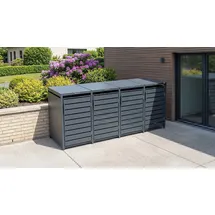 Weka Mülltonnenbox Gary 265 x 80 x 116 cm grau