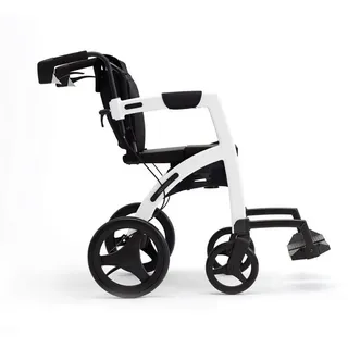 Rollz Motion 2.1 Rollator und Rollstuhl faltbar weiß