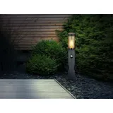 meineWunschleuchte LED Wegeleuchte mit Bewegungsmelder & Steckdosen Garten Wegbeleuchtung, H 60cm