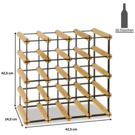 Proregal Weinregal 42,5 x 42,5 x 24,5 cm Natur