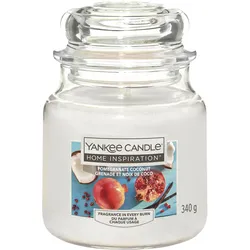Yankee Candle Home Inspiration Mittelgroße Kerze im Glas Pomegranate & Coconut