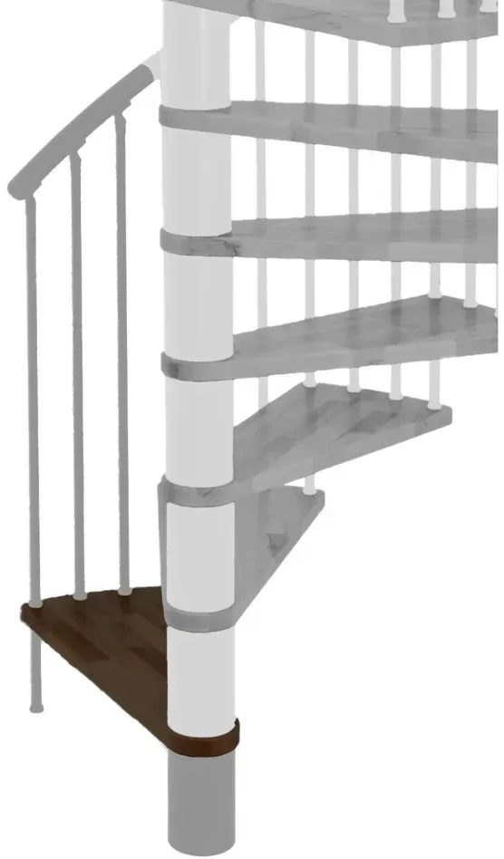 Minka Höhenerweiterung für SPIRAL EFFECT, 356 cm, 160 cm,Buche,Grau,Walnuss gebeizt & lackiert