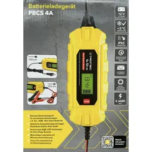 Trotec Batterieladegerät PBCS 4A Erhaltungsladegerät Ladegerät Auto Batterie AGM Blei G