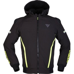 Modeka Clarke Sport, Textiljacke - Schwarz/Neon-Gelb - M