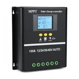 100 A Solar-Laderegler, 12 V, 24 V, 36 V, 48 V, LCD-Display, Akku, intelligenter Regler, max. 100 V Eingang, Dual-USB für Blei-Säure-/Lithium-Batterien
