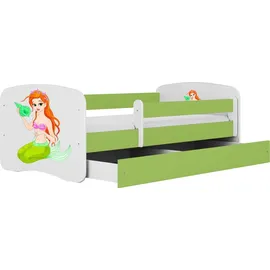 raumhirsch furniture Kinderbett Meerjungfrau 80 x 180 cm Holzwerkstoff grün