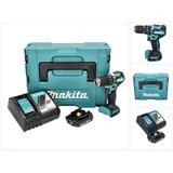 Makita DHP 487 RA1J Akku Schlagbohrschrauber 18 V 40 Nm Brushless + 1x Akku 2,0 Ah + Ladegerät + Makpac