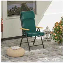 Outsunny Sitzkissen 120 x 47 x 9,5 cm Grün