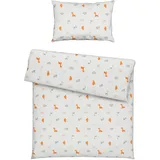 Träumeland Babybettwäsche Dinolino, Gelb, Weiß, Textil, Dinosaurier, 80x80 cm, pflegeleicht, atmungsaktiv, hautfreundlich, schadstoffgeprüft, weiche und anschmiegsame Oberfläche, Schlafen, Babybettausstattung, Babybettwäsche