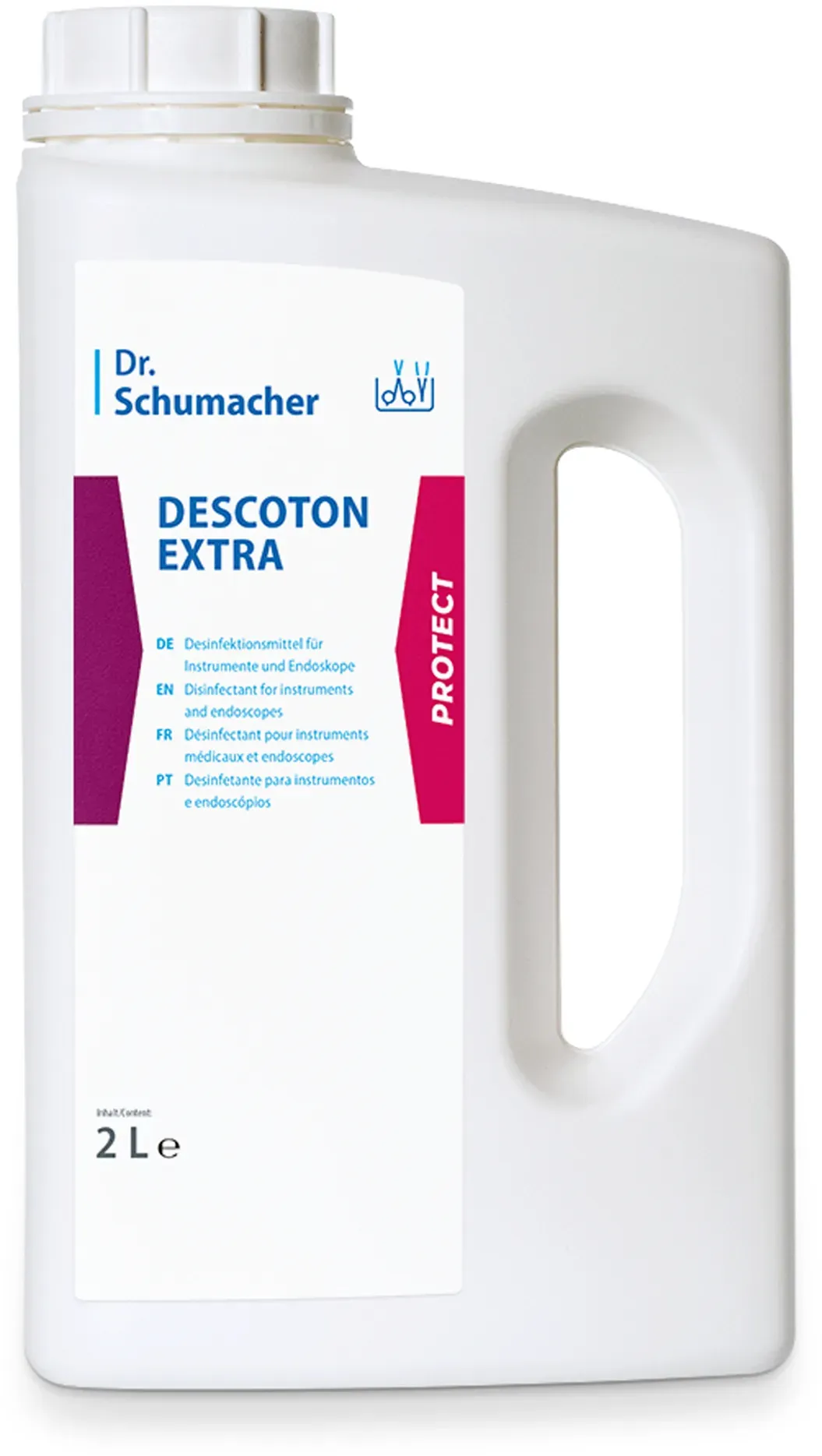 Dr. Schumacher Descoton extra Desinfektionsmittel für Instrumente und Endoskope 6 x 2 Liter Flasche