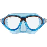 Cressi Moon Schwimmbrille Kinder 7 bis 15 Jahre - Taucherbrille - Bruchsichere Gläser, Sicherer Sitz & Verstellbare Schnallen - Taucherbrille Kinder - Tauchmasken - Transparent Blau/Orange - Mask