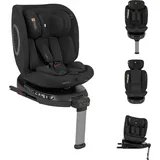 KIKKABOO Kindersitz i-Rove i-Size (40-150 cm) Isofix, Stützbein, Körperkissen schwarz