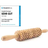 TUULI Anti Cellulite Massagegerät Massageroller Roller mit Griff Maderotherapie aus Holz 1 St