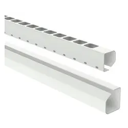 GGK 14355 GGK Kabelbändiger KB 60x70-7035, mit Bodenlochung, L 2000 mm, lichtgrau KB60x70 - 2 Meter