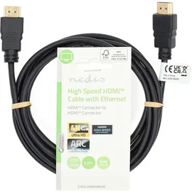Nedis HDMI-Kabel 4K@60Hz 2 m Schwarz