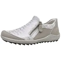 Remonte Damen R1428 Sneaker, Vapor/Weiss/Silver / 80, 43 EU - 43 EU