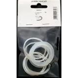 Kirchhoff Siphondichtungs-Sortiment für Spültisch 1 1⁄2"/40 mm, Silikon, 7-teilig Kirchhoff