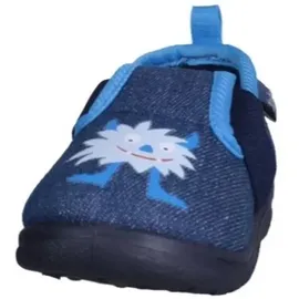 Playshoes Monster Hausschuhe Blau 18