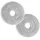 Clean Maxx CLEANmaxx Ersatz-Wischtuch 2er-Set grau/weiß für Spin-Mopp