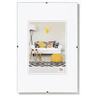 walther + design Bilderrahmen rahmenlos Klarglas 30x40 cm 1 St.